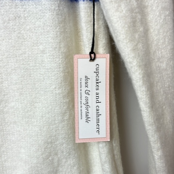 cupcakes & cashmere Blue and White Hoodie - Picture 4 of 6